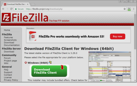 filezilla windows ssh support